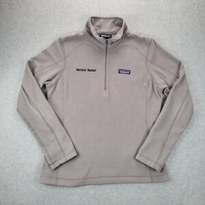 Patagonia Pullover Micro D Womens Medium Lightweight‎ 1/4 Zip Fleece Gray Gorp
